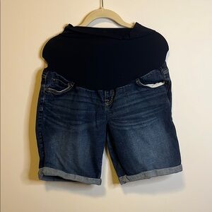 Indigo Blue Women's Dark Denim Jean Shorts
